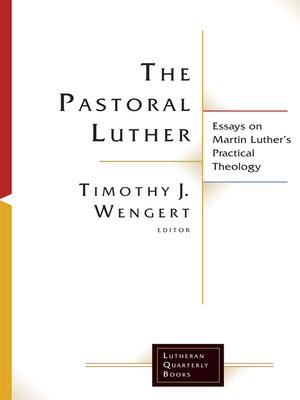cover image of The Pastoral Luther